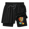Japanese Colorful Flower Print Training Shorts