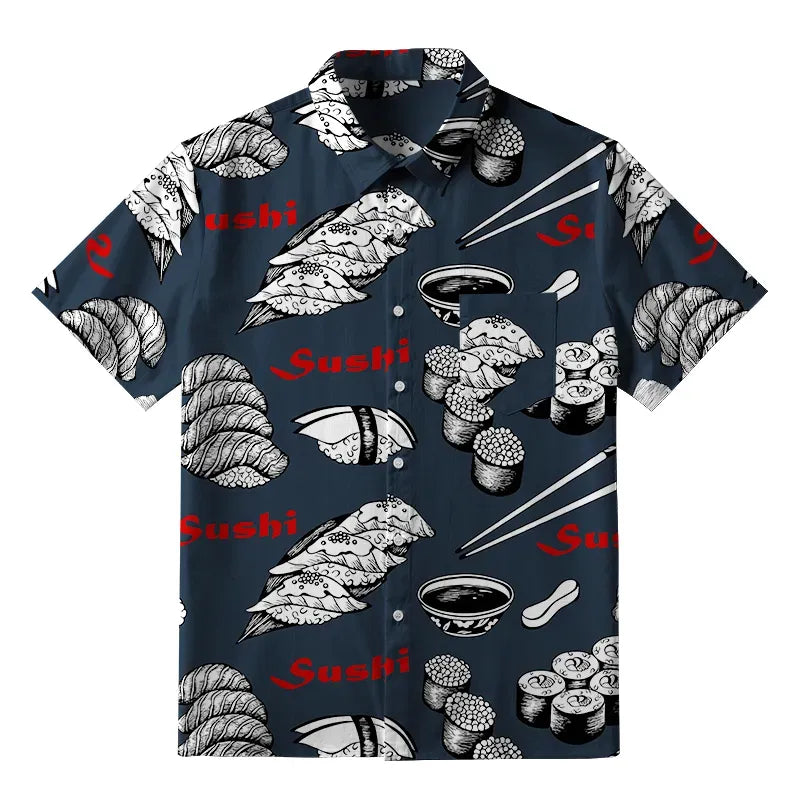 Trending Unisex Sushi Print Shirt