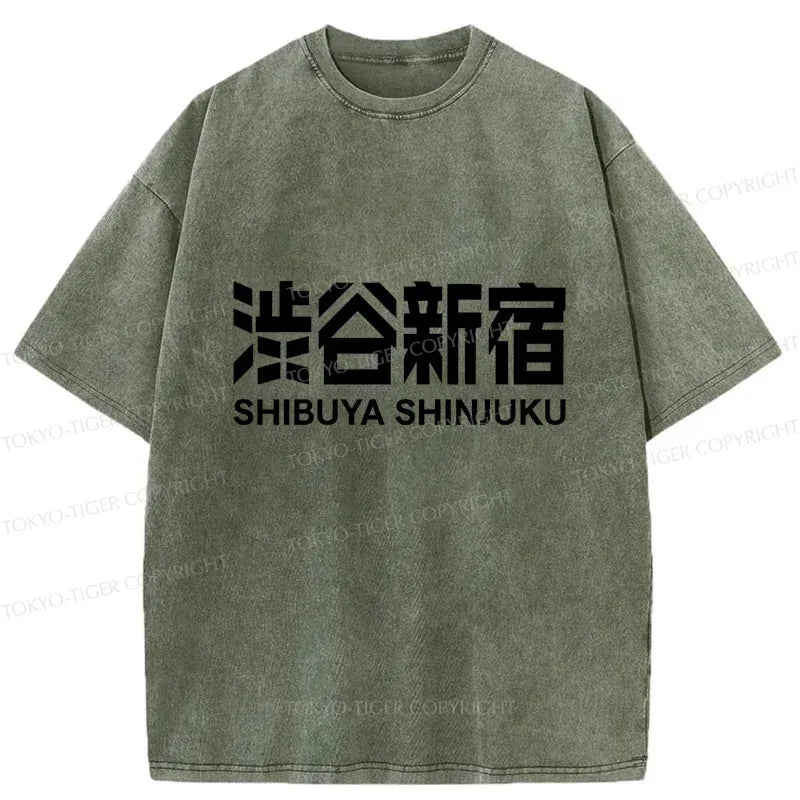 Japanese Washed T-Shirt for Streetwear