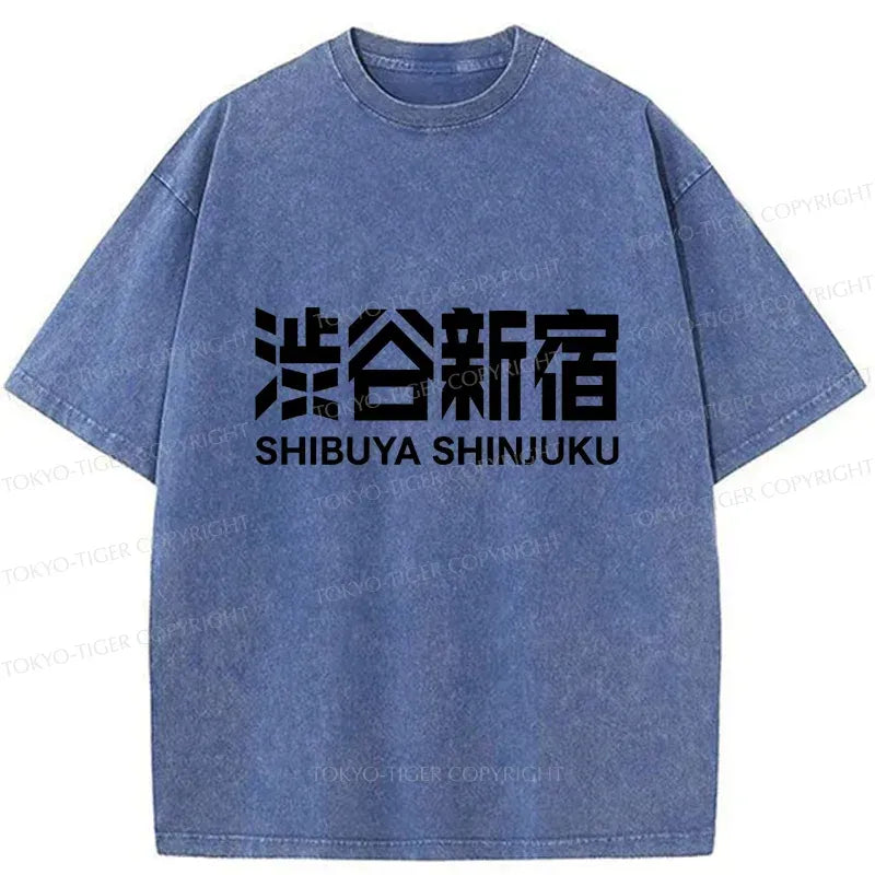 Kyoto-Lion Shibuya Shinjuku Japan Washed T-Shirt