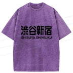 Kyoto-Lion Shibuya Shinjuku Japan Washed T-Shirt