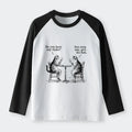 Japanese Cat Poker Night Raglan T-shirt