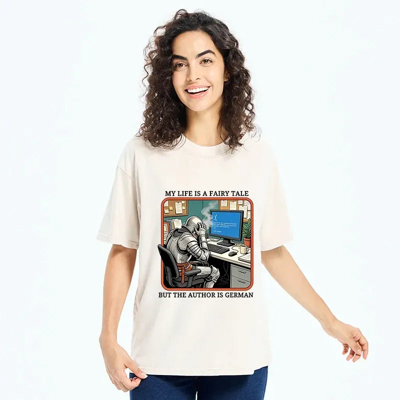 Tokyo?Tiger Funny Office Nightmare Washed T?-Shirt