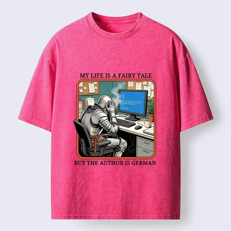 Tokyo?Tiger Funny Office Nightmare Washed T?-Shirt