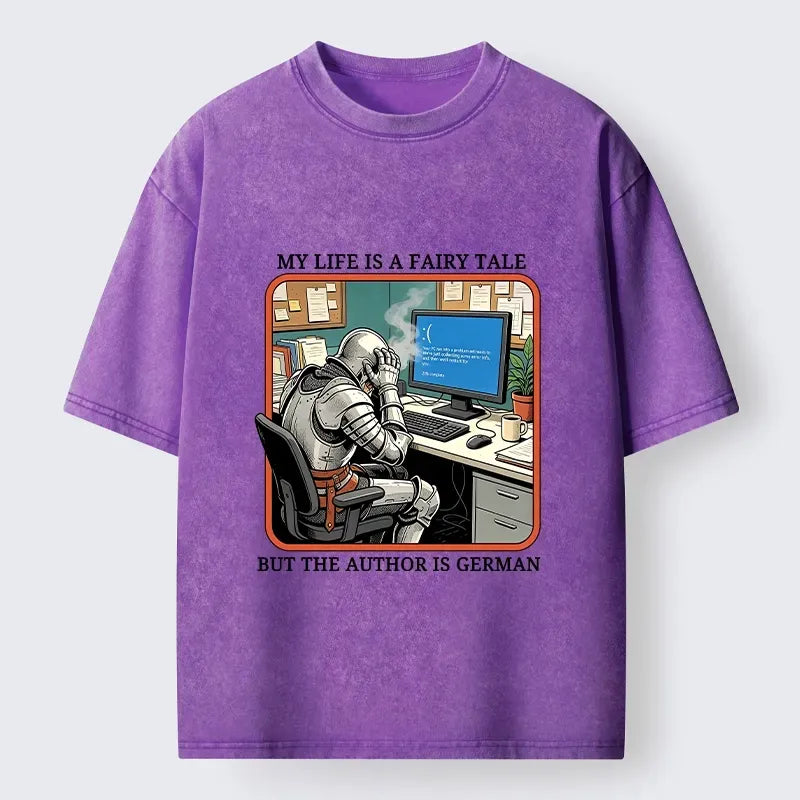 Funny Washed T-Shirt for Daily Wear