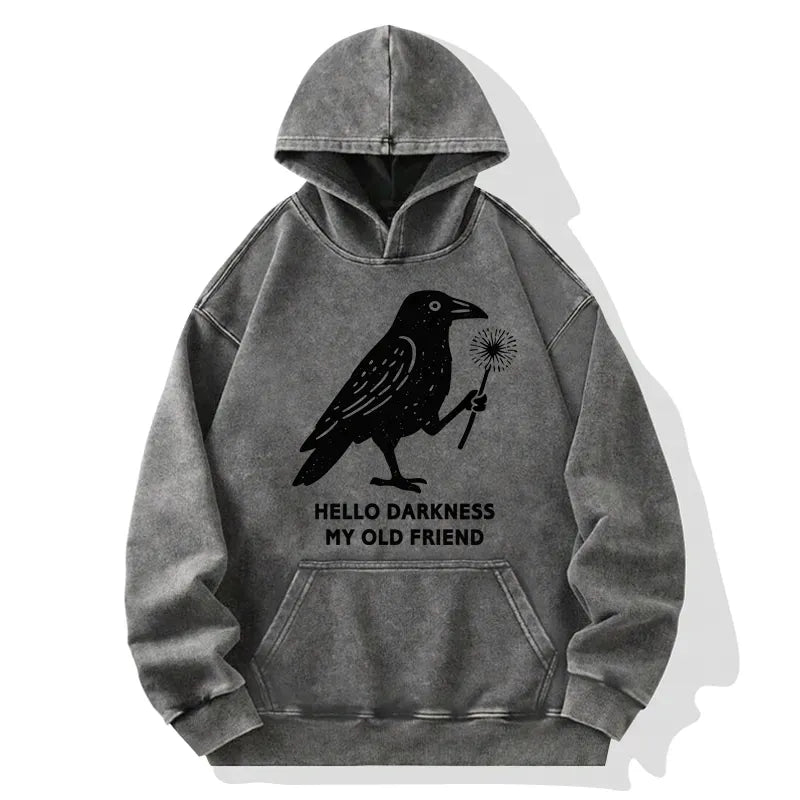 Kyoto-Lion My Old Friend The Crow Washed Hoodie