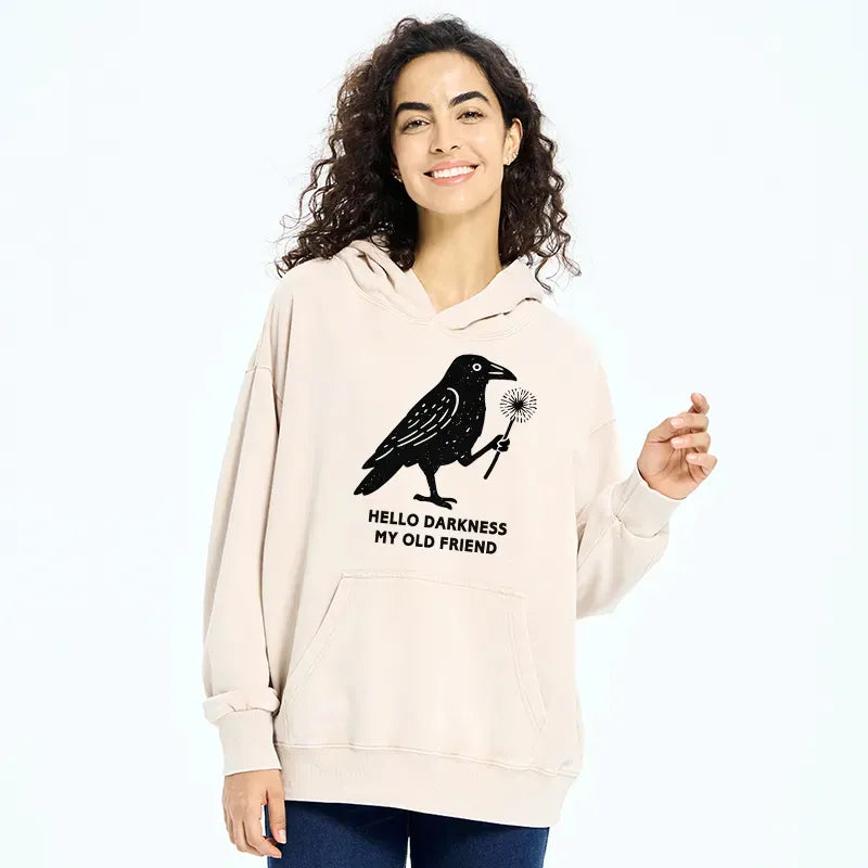 Kyoto-Lion My Old Friend The Crow Washed Hoodie