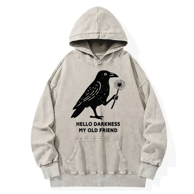 Kyoto-Lion My Old Friend The Crow Washed Hoodie