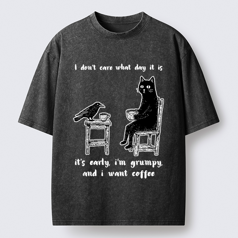 Japanese vintage coffee washed t-shirt