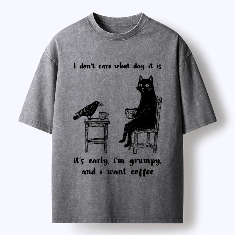 Japanese vintage coffee washed t-shirt
