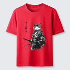 Vintage Ukiyo-e Cat Tee for Summer