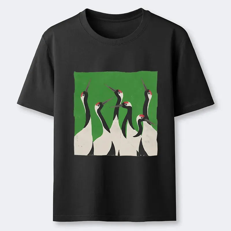 Japanese Crane Classic T-Shirt for Daily Wear