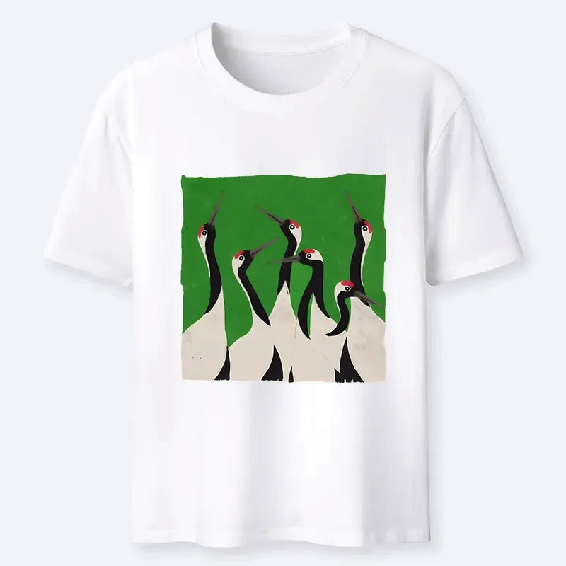 Japanese Crane Classic T-Shirt for Daily Wear