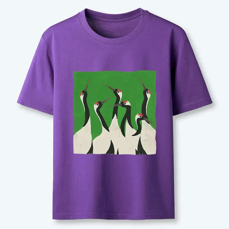 Japanese Crane Classic T-Shirt for Daily Wear
