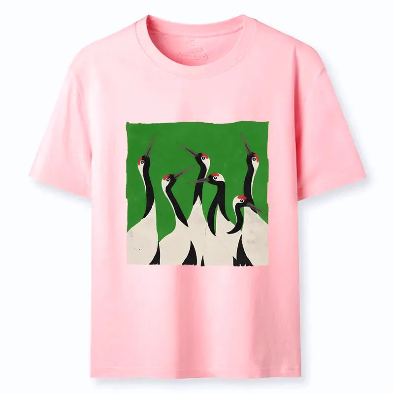 Japanese Crane Classic T-Shirt for Daily Wear