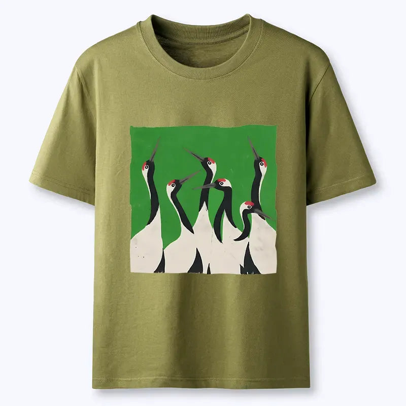 Kyoto-Lion Crane Flock Classic T-Shirt
