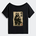 Raccoon Samurai T-Shirt New Arrival 2024