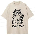 Japanese Kyoto-Lion Washed T-Shirt for Everyday