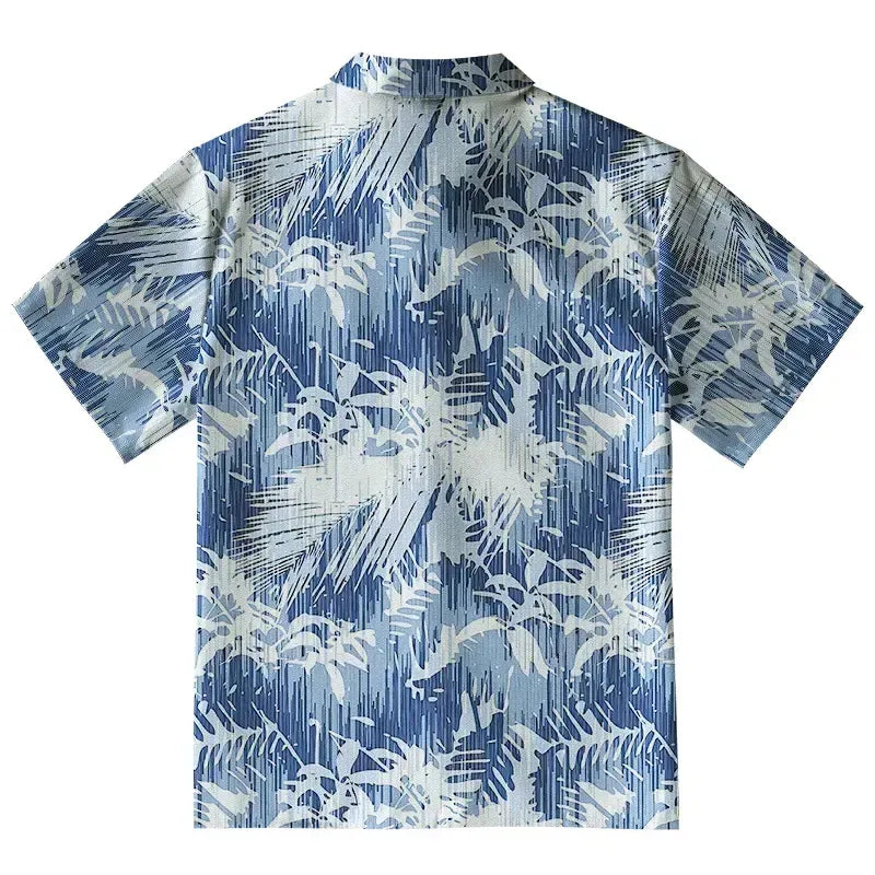 Tropical Leaf Silhouettes Shirt for Beach Party