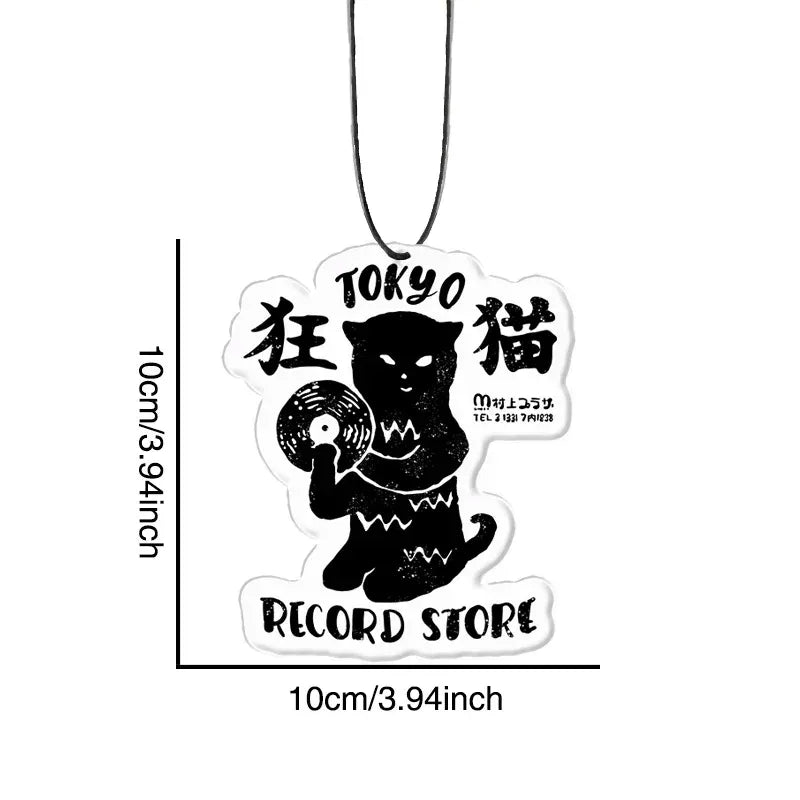 Japanese Retro Cat Car Air Freshener Gift Idea