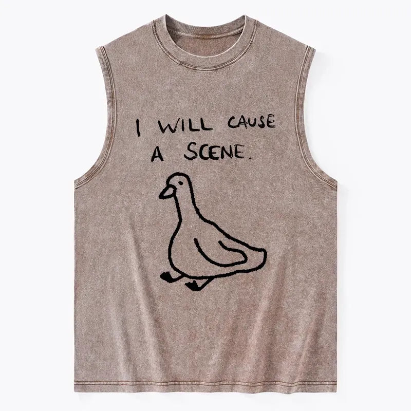 Funny Japan Retro Tank for Daily Wear