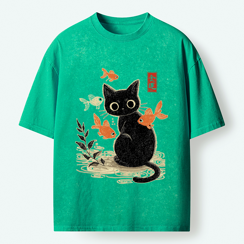 Kyoto-Lion Paws of Prosperity Washed T-Shirt
