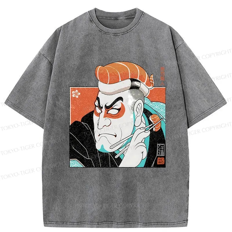 Kyoto-Lion Sushi Chef Washed T-Shirt