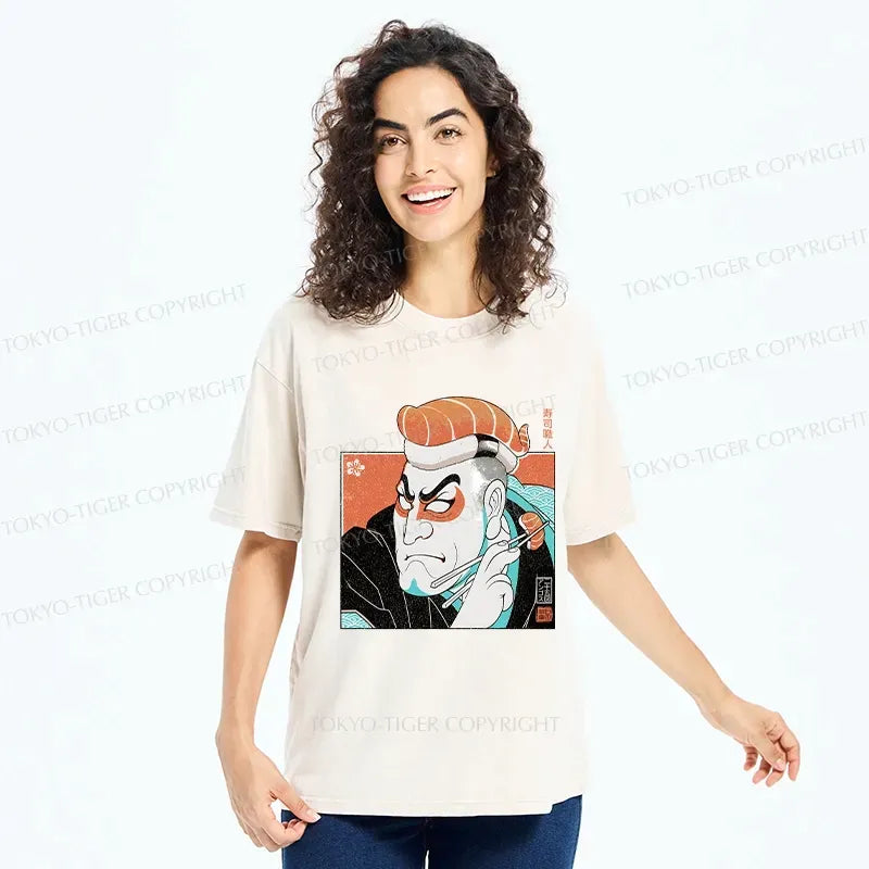 Kyoto-Lion Sushi Chef Washed T-Shirt
