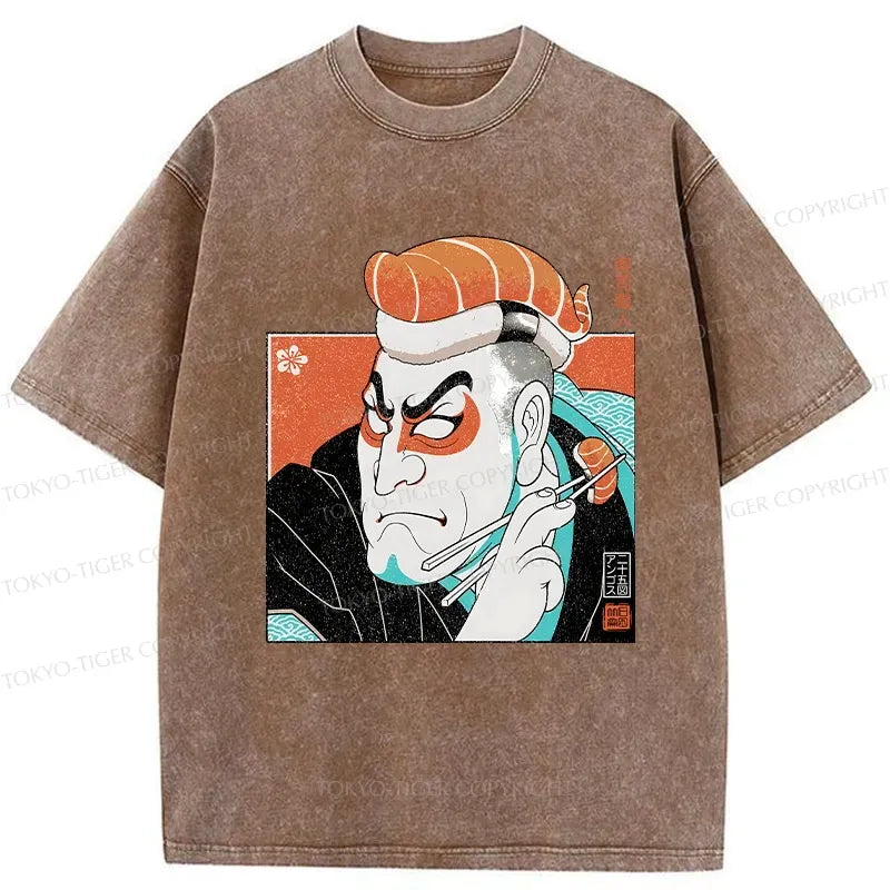 Kyoto-Lion Sushi Chef Washed T-Shirt