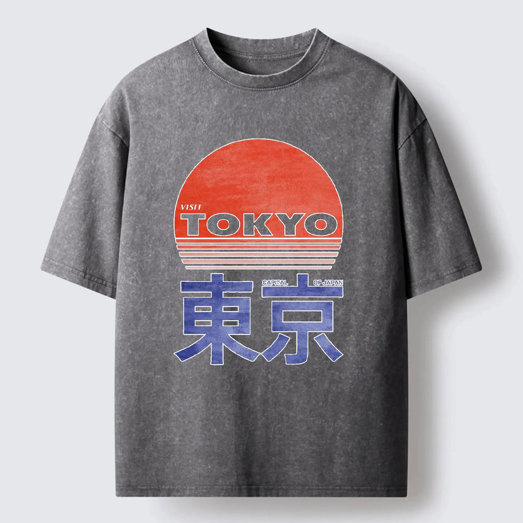 Vintage Japanese Ukiyo-e T-Shirt for Daily Wear