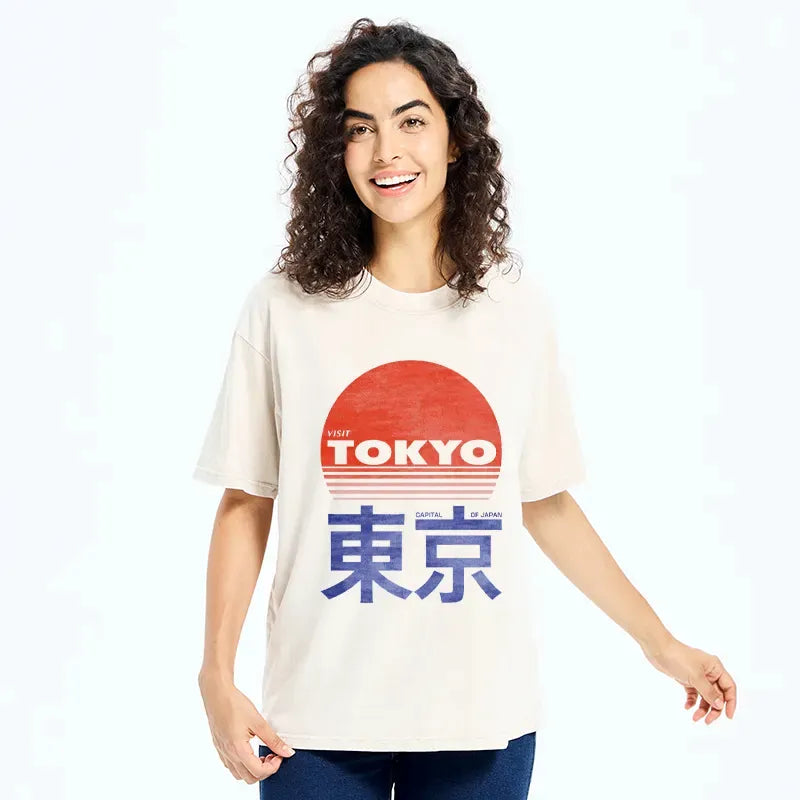 Kyoto-Lion City Of The Rising Sun Washed T-Shirt