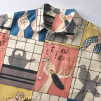Kyoto-Lion Interesting Hand Shadow Button-up Shirt