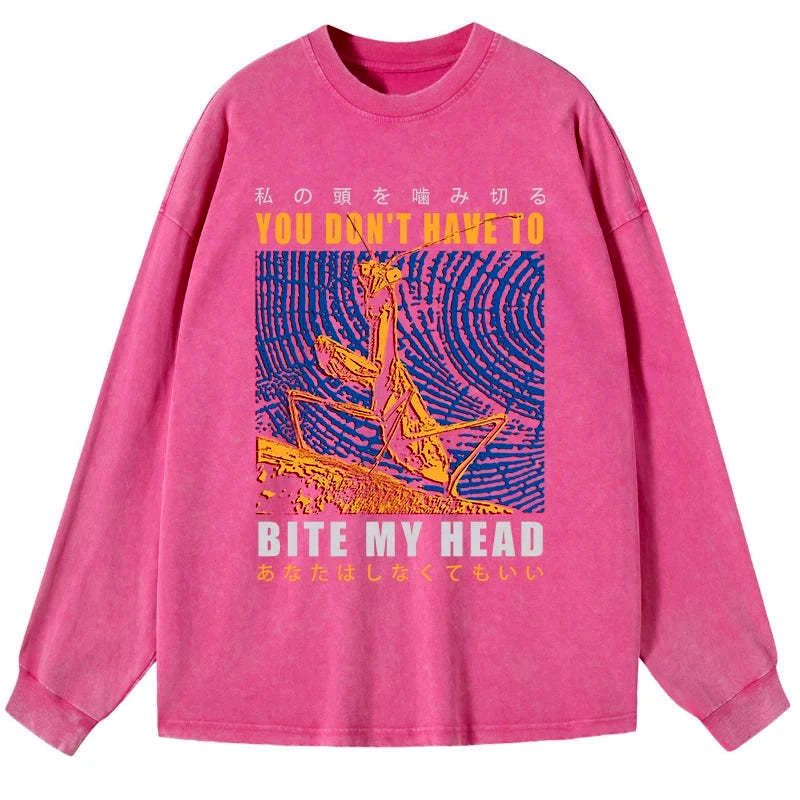 Kyoto-Lion You Don't Have To Washed Long Sleeve T-Shirt
