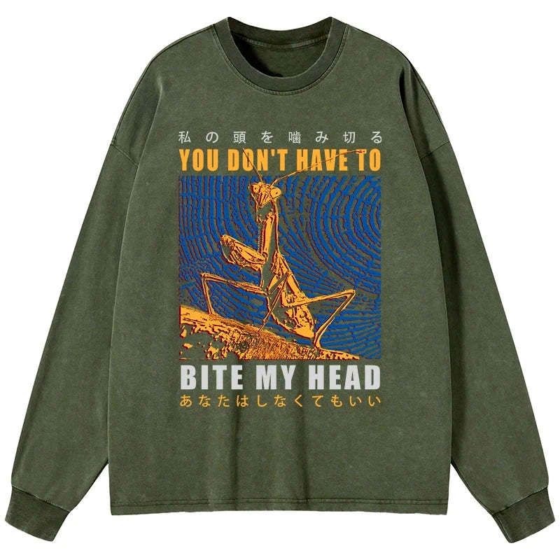 Kyoto-Lion You Don't Have To Washed Long Sleeve T-Shirt