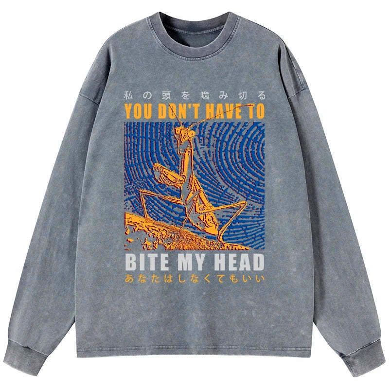 Kyoto-Lion You Don't Have To Washed Long Sleeve T-Shirt