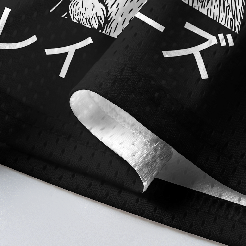 Japanese Streetwear Mesh Jersey for Daily Wear