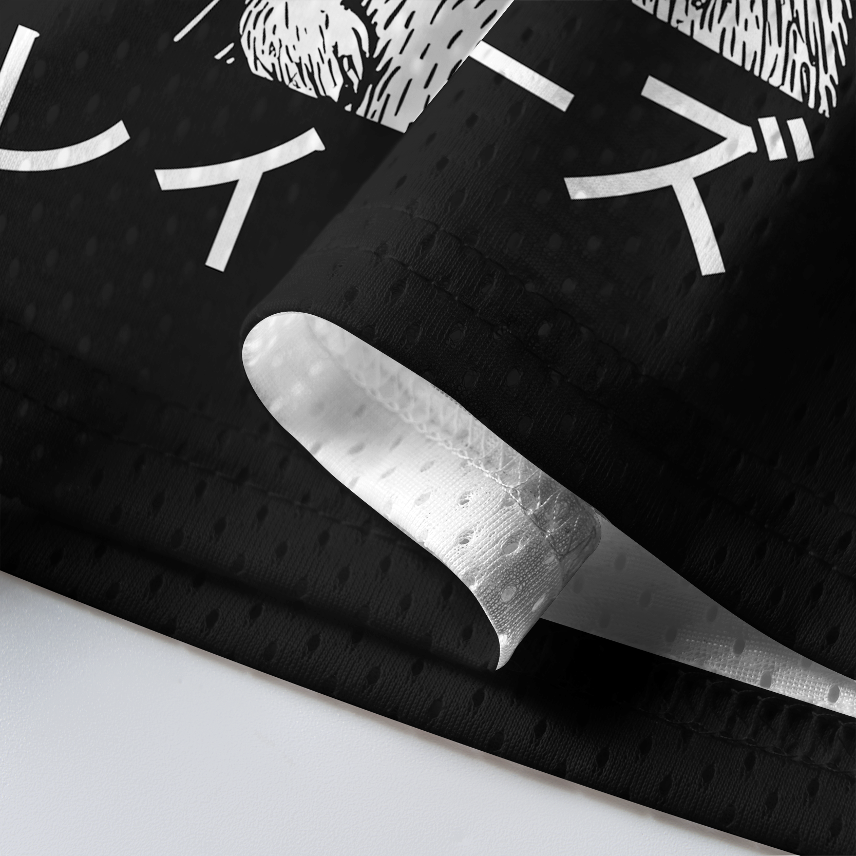 Japanese Streetwear Mesh Jersey for Daily Wear