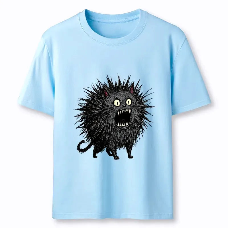 Japanese cat t-shirt for daily wear