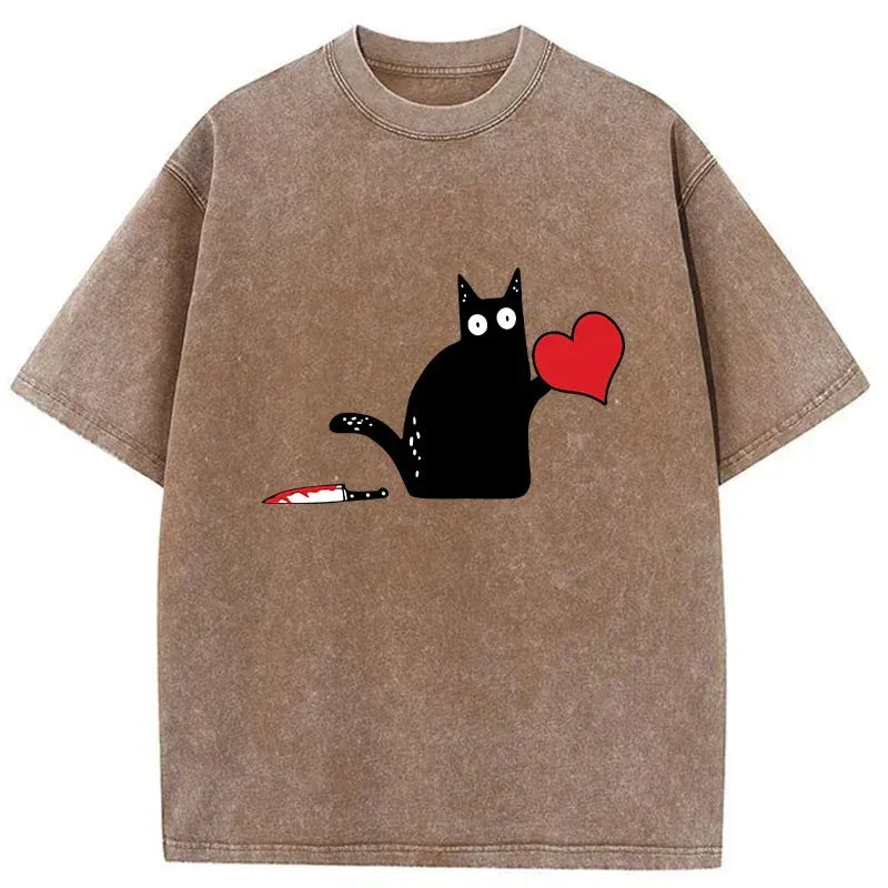 japanese washed t-shirt for daily wear