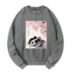 Cute Cats Sakura Sweatshirt Free Shipping