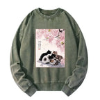 Kyoto-Lion Washed Sweatshirt On Sale