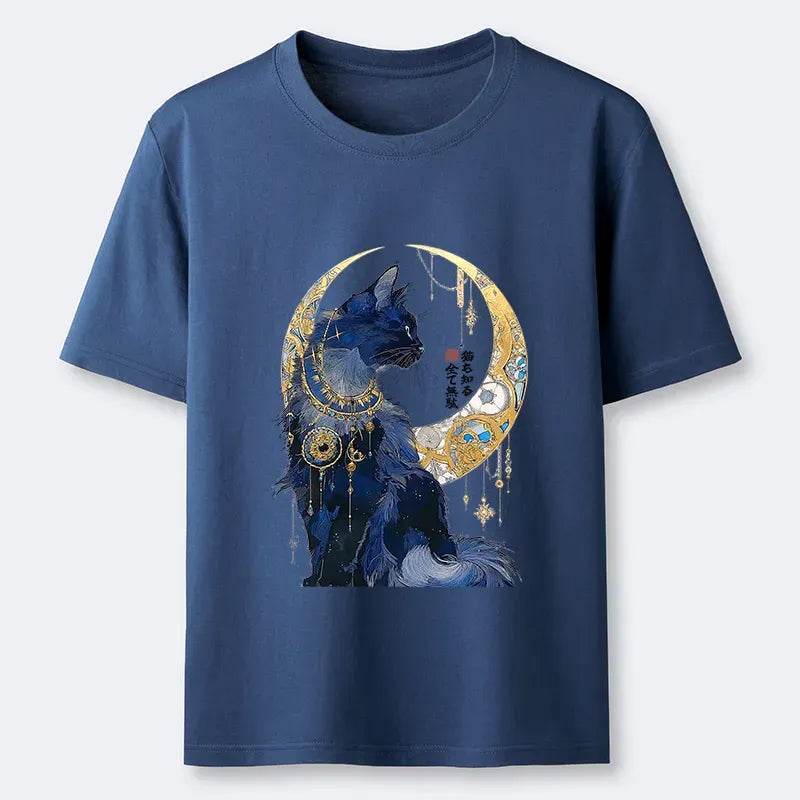 Japanese cat classic t-shirt for daily wear