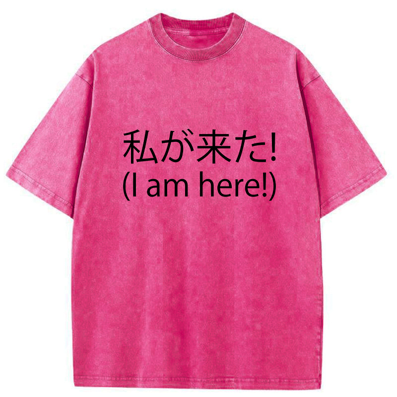 japanese washed t-shirt for everyday wear