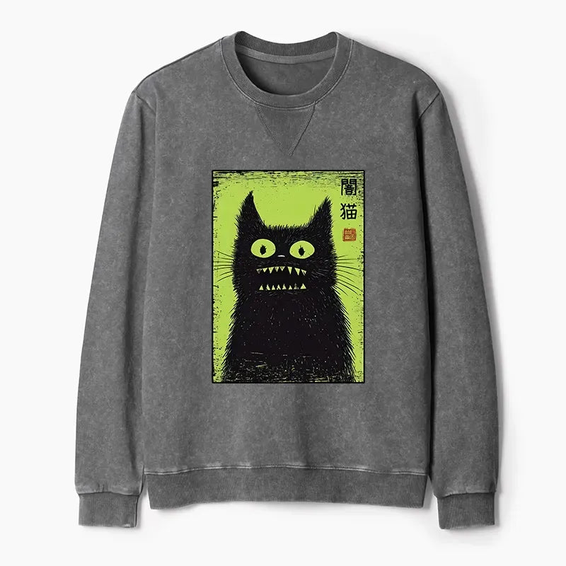 black cat sweatshirt gift idea for him