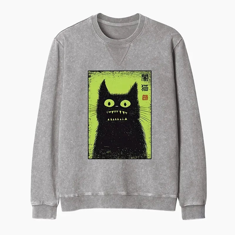black cat sweatshirt gift idea for him