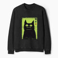 japanese black cat sweatshirt with free shipping