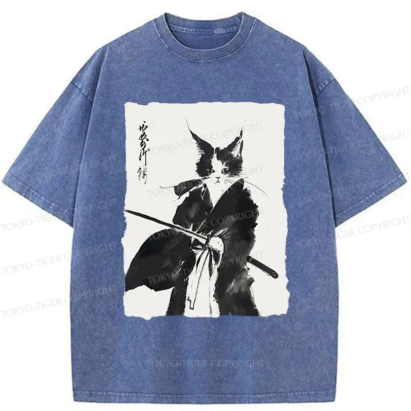 Vintage Japanese Retro Cat T-Shirt