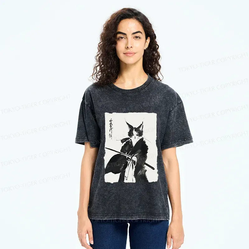 Vintage Japanese Retro Cat T-Shirt