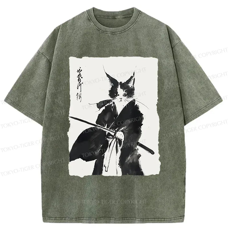 Vintage Japanese Retro Cat T-Shirt