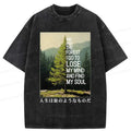 Japanese vintage washed t-shirt for daily wear